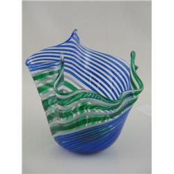 Handkerchief Art Glass Vase 