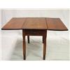 Image 2 : Pumpkin Pine Drop Leaf Table with Drawer 19th C.
