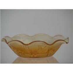 Iridescent Iris and Herringbone Bowl 5inch