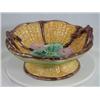 Image 1 : Majolica Handled Compote Yellow Basket 