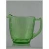 Image 1 : Green Hex Optic Pitcher 5" Honeycomb Pattern