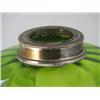 Image 5 : 1800s Oil Lamp Green Enamel Candlestick