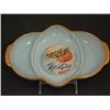 Image 1 : Fire King Turquoise 3-Part Relish 22K G