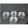Image 1 : Sterling Crystal Coaster Set (8) 