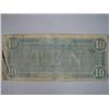 Image 2 : 1864 Authentic $10 Confederate Note Bill Money