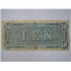 Image 2 : 1864 Authentic $10 Confederate Note Bill Money