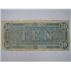 Image 2 : 1864 Authentic $10 Confederate Note Bill Money