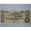 Image 1 : 1864 Authentic $10 Confederate Note Bill Money