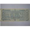 Image 2 : 1864 Authentic $10 Confederate Note Bill Money