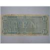 Image 2 : 1864 Authentic $10 Confederate Note Bill Money