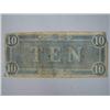 Image 2 : 1864 Authentic $10 Confederate Note Bill Money