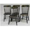 Image 1 : 1850 NE Windsor Side Chairs (4), Black 