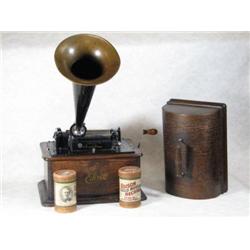 1903 Edison Wax Cylinder Phonograph Standard