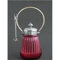 James W Tufts Cranberry Pickle Castor