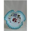 Image 4 : Turquoise Ruffled Cased Glass Card Receiver