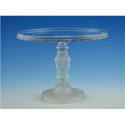 Ca. 1878 EAPG Rare Duncan Three Face Cake Stand