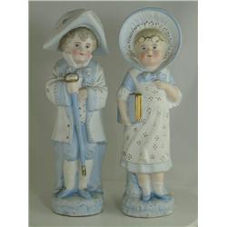 German Porcelain Bisque, Victorian Couple