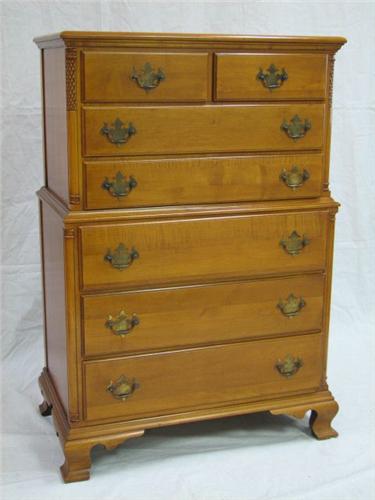 Maple Chest Solid Maple Chest-on-Chest, Paine Furniture Boston