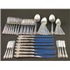 Image 2 : Rogers Sterling OLD CHARLESTON Flatware Set Svc 8 