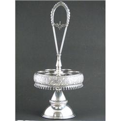 Victorian Pairpoint Condiment Cruet Stand Quadruplate