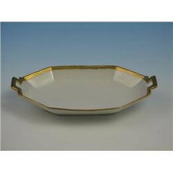T V Limoges France Oval Handled Dish