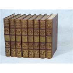 1921 Danish Leather Decorator Books 8 Volumes