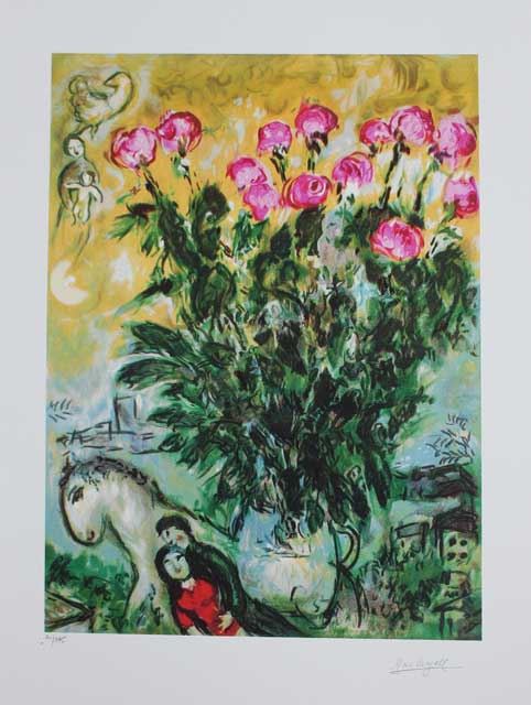Chagall Roses Marc Chagall Les Roses