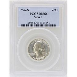 1976-S Washington Quarter Silver Coin PCGS MS66