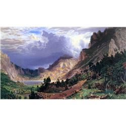 Storm in the Rockies, Mt. Rosalie by Albert Bierstadt