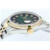Image 4 : Rolex Mens 2 Tone 14K Green Vignette Diamond & Emerald Datejust Wristwatch