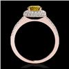Image 2 : 2 ctw VS/SI Diamond Solitaire Art Deco Ring 18K Yellow Gold