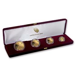 2019-W 4-Coin Proof Gold American Eagle Set (w/Box & COA)