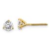 Image 1 : 14k Yellow Gold 2/3ct Cert. Lab Grown Diamond 3-Prong Earring