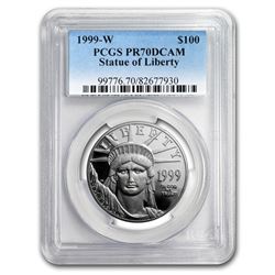 1999-W 1 oz Proof Platinum American Eagle PR-70 PCGS