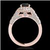 Image 2 : 1.20 ctw VS/SI Diamond Earrings 18K Yellow Gold