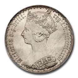 1886 Great Britain Silver Florin Young Head Victoria MS-64 NGC