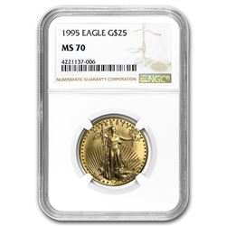 1995 1/2 oz Gold American Eagle MS-70 NGC (Registry Set)