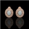 Image 1 : 2.39 ctw Tourmaline & Diamond Ring 14K Rose Gold