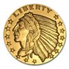 Image 1 : 1 oz Gold Round - Incuse Indian