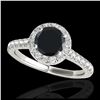 Image 1 : 0.76 ctw Intense Yellow Diamond Ring 10K White Gold