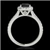 Image 2 : 0.76 ctw Intense Yellow Diamond Ring 10K White Gold