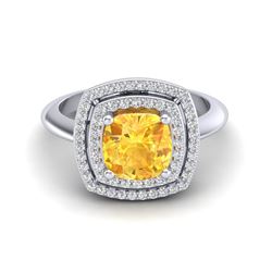2 ctw Fancy Black Diamond Solitaire Ring 10K Yellow Gold