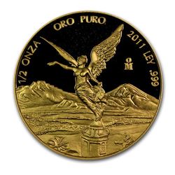 2011 Mexico 1/2 oz Proof Gold Libertad