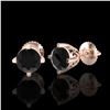 Image 2 : 1.18 ctw VS Black Diamond Solitaire Ring 10K Rose Gold