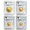 Image 1 : 2008-W 4-Coin Gold Buffalo Set SP/MS-70 PCGS (Black Diamond)