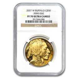 2007-W 1 oz Proof Gold Buffalo PF-70 NGC