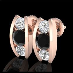 18.06 ctw Opal & Diamond Earrings 14K White Gold