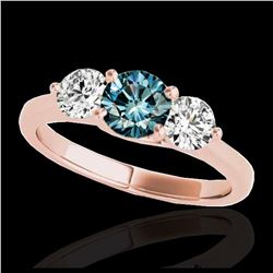 2.07 ctw Intense Fancy Yellow Diamond Art Deco Ring 18K White Gold