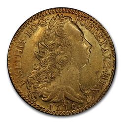 1776-R Brazil Gold 6400 Reis Jose I AU-55 PCGS