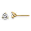 Image 1 : 14k Yellow Gold 3/4ct Cert Lab Grown Diamond 3-Prong Earring